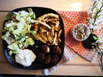 Græske frikadeller med feta - overview