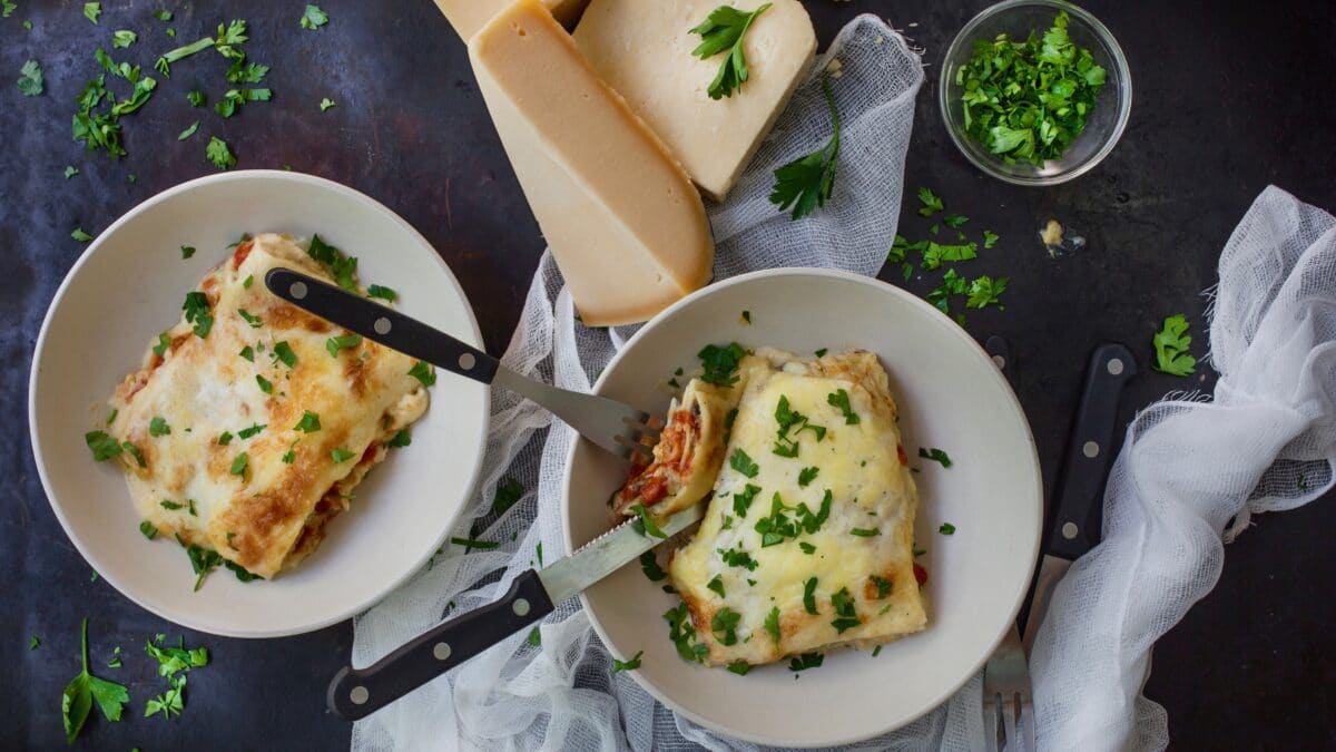 Keto lasagne med hjemmelavede lasagneplader