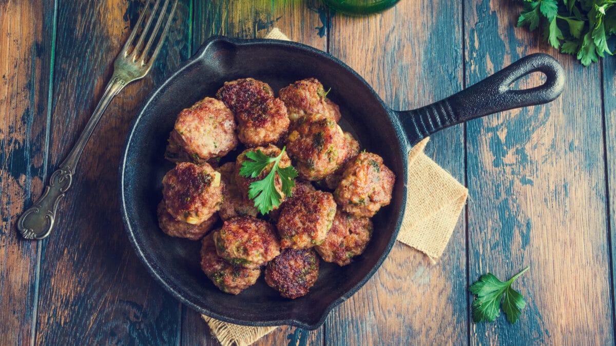 Frikadeller med æg og pofiber